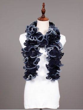 HAND-CRAFTED RUFFLE SCARF